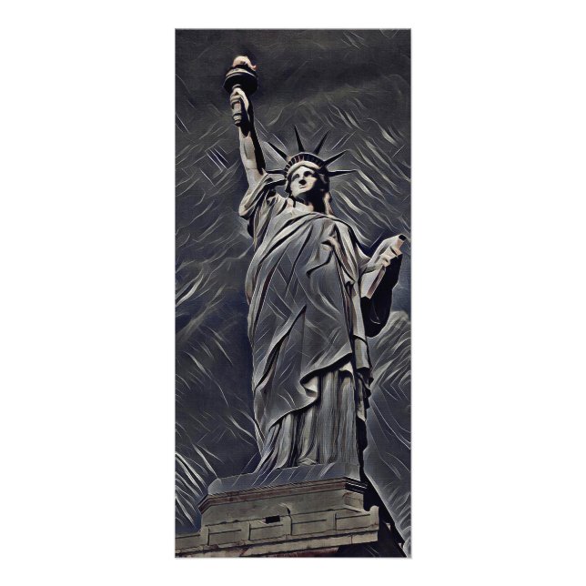 Carte Publicitaire Statue de la Liberté (Devant)