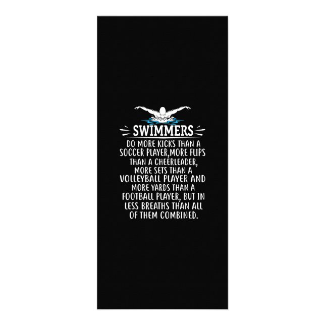 Carte Publicitaire Strong Swim Swimming Toxits For Men Women (Devant)