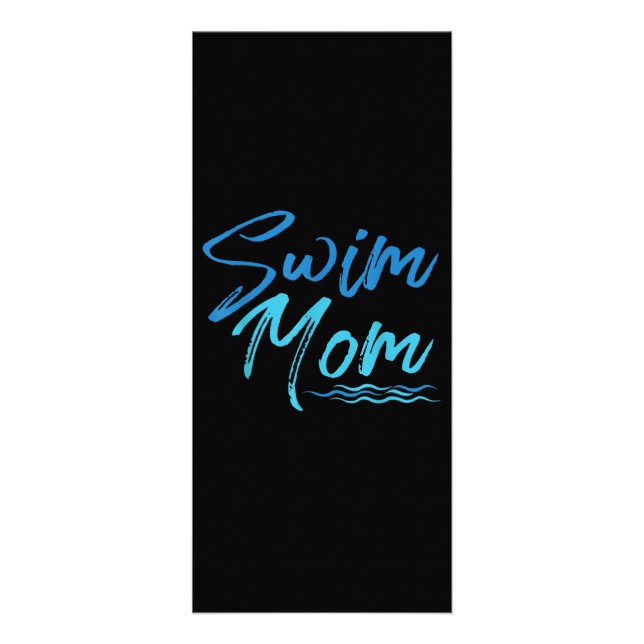 Carte Publicitaire Swim Maman Nager Drôle Mignonne Cadeau (Devant)
