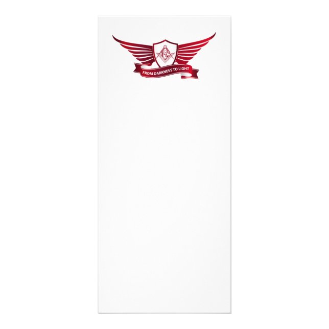 Carte Publicitaire Symbole et bouclier de franc-maçonnerie (Devant)