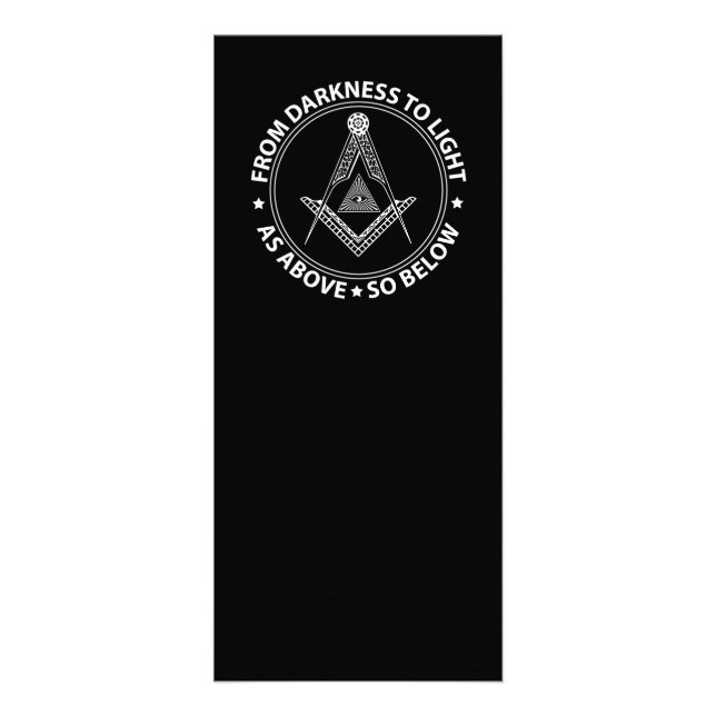 Carte Publicitaire Symbole franc-maçonnerie (Devant)