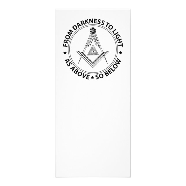Carte Publicitaire Symbole franc-maçonnerie (Devant)