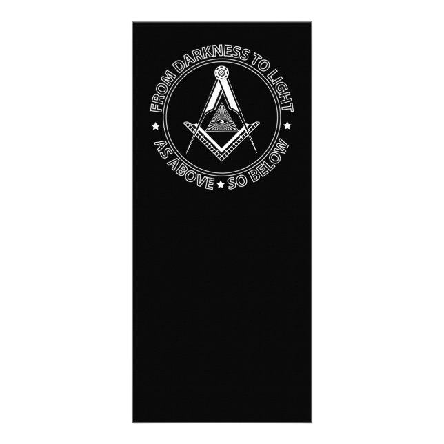 Carte Publicitaire Symbole franc-maçonnerie (Devant)