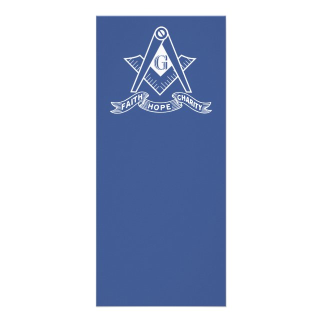 Carte Publicitaire Symbole franc-maçonnerie (Devant)