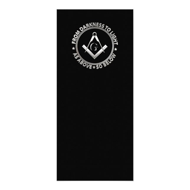 Carte Publicitaire Symbole franc-maçonnerie (Devant)