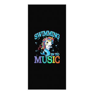 Carte Publicitaire T-Shirt De Sirène Unicorne De La Musique