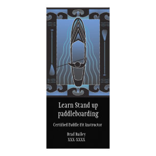 Carte Publicitaire Tenez les leçons de Paddleboard