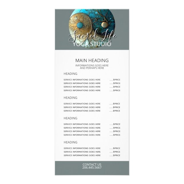 Carte Publicitaire Tides of Balance | Yin Yang Design (Devant)