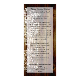 Carte Publicitaire Timbre Mason Jar sur une planche en bois foncé