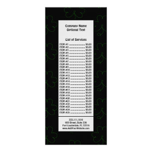 Carte Publicitaire Trèfle vert Saint Patrick Chance Charms