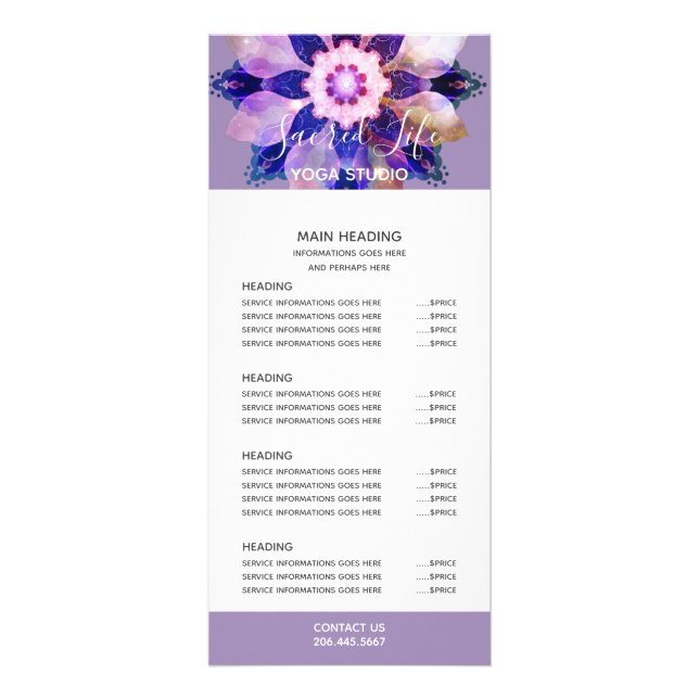 Carte Publicitaire Unity Mandala (Devant)