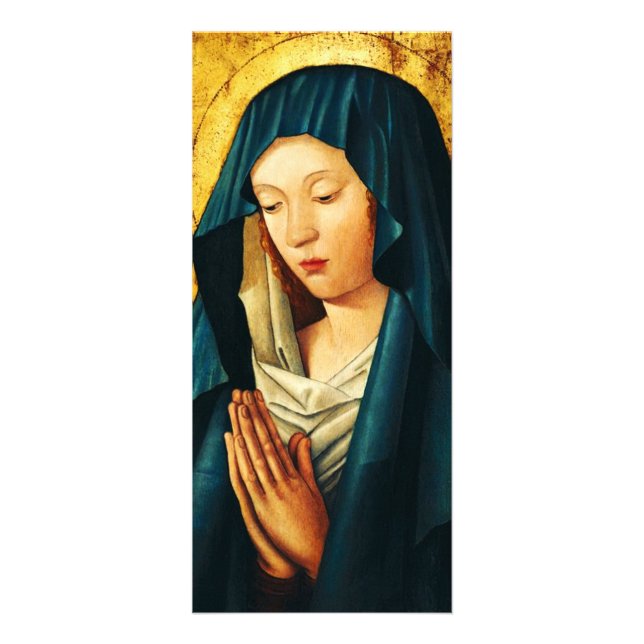 Carte Publicitaire Vierge Marie Hodegetria Icône Byzantine Catholique (Devant)
