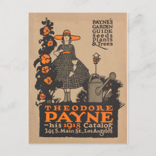 carte publicitaire vintage catalogue de jardin