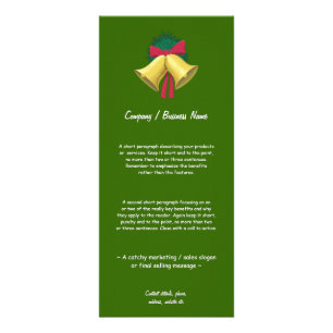 Carte Publicitaire Wreath and Bells