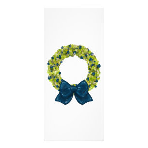 Carte Publicitaire Wreath scintillante - Options de couleurs multiple