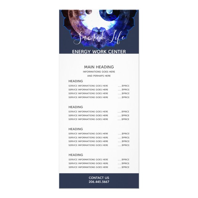 Carte Publicitaire Yin Yang Mystique, Holistique Spirituelle (Devant)