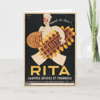 Publicité ancienne pour biscuits Rita