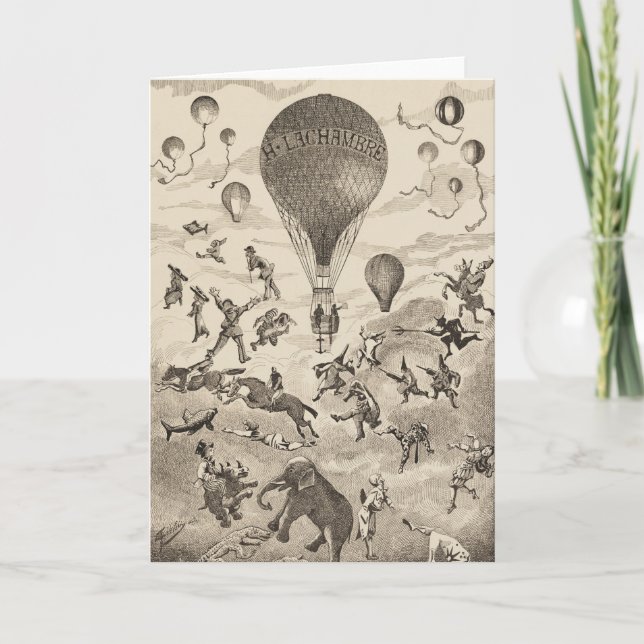 Carte Publicité Française Pour Le Fabricant De Ballons (Devant)