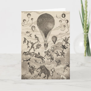 Carte Publicité Française Pour Le Fabricant De Ballons