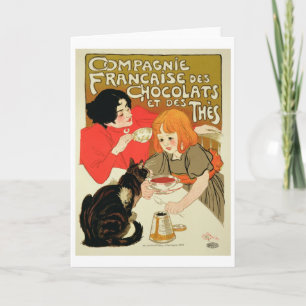 Carte Publicité par affichage French Company de chocolat