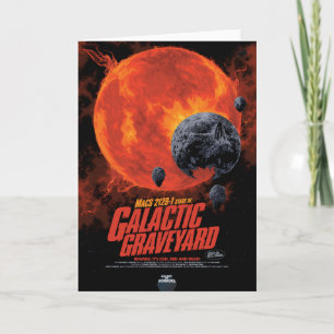 Carte Publicité pour un film d'horreur de science-fictio