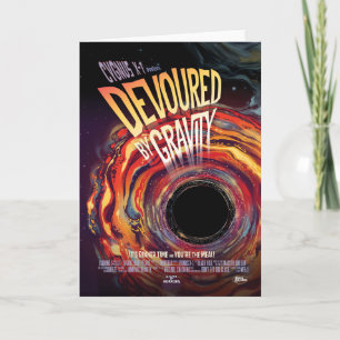 Carte Publicité pour un film d'horreur de science-fictio