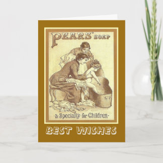 Carte Publicité vintage, Pears savon