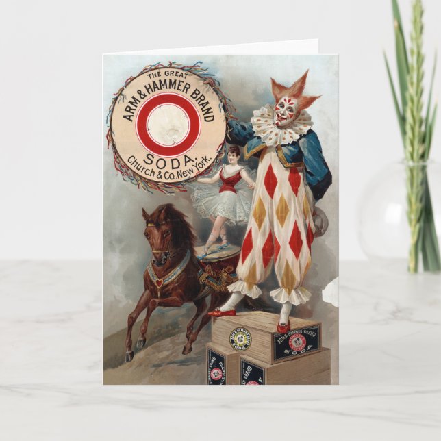 Carte Publicité vintage Pour Arm & Hammer Soda (Devant)