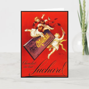 Carte Publicité vintage pour le chocolat Milka