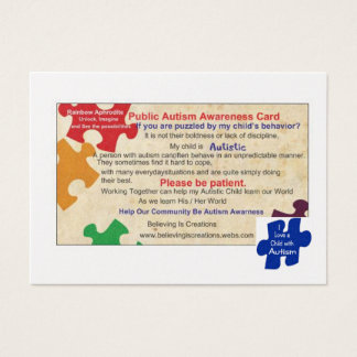 Carte publique d'Awarness d'autisme