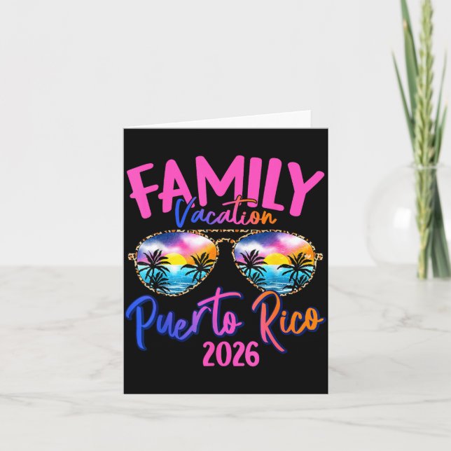 Carte Puerto Rico Vacation 2026 Souvenir Matching Family (Devant)