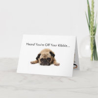 Pug Get Well Soon Card