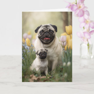 Carte Pug Mom Mother’s Day Love