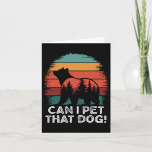 Carte Puis-Je Animer Ce Chien Porter Drôle Camping Rando