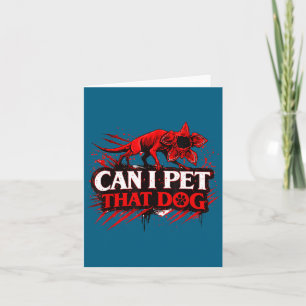 Carte Puis-je caresser ce chien démochien étranger mème