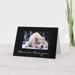 Carte Puisque je t'aime…