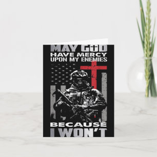 Carte Puisse Dieu Avoir Pitié De Mes Ennemis Parce Que J