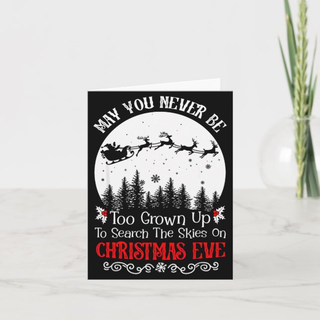 Carte Puissiez-vous ne jamais être trop grandi pour cher (Devant)