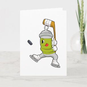 Carte Pulvérisation de glace Bâton de hockey sur glace