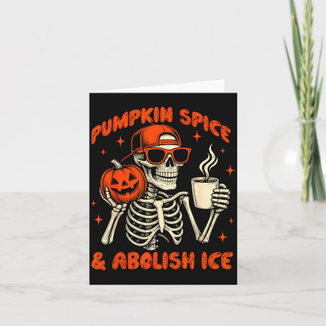 Carte Pumpkin Sce Abolish Ice Anti Trump Resist Tee  (Devant)