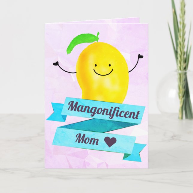 Carte Pun Mango Positif - Mangonificent Mom (Devant)