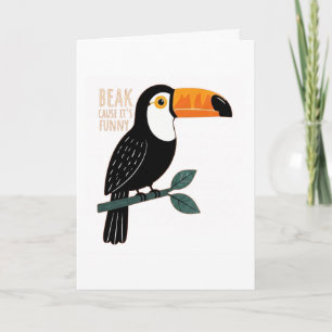 Carte Punais Toucan Drôle Bec Parce que C'est Drôle