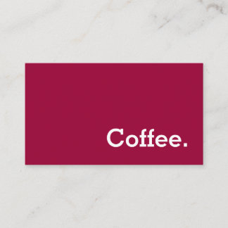 Carte Punch café Loyauté avec couleur Word simple