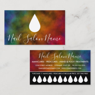 carte punch de fidélité du salon à ongles