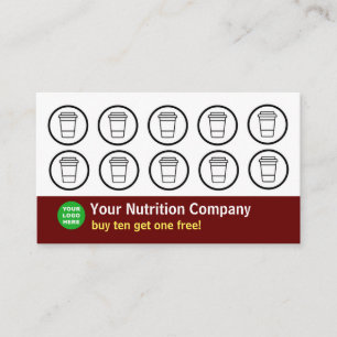 Carte Punch de la société Nutrition Maroon