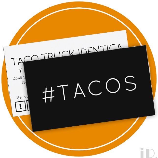 Carte punch #TACOS hashtag loyalty (Créateur téléchargé)