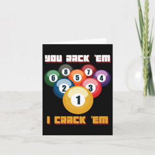 Carte Puns Billard Joueur Ou Athlète