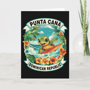 Carte Punta Cana République dominicaine Tortue de mer mi