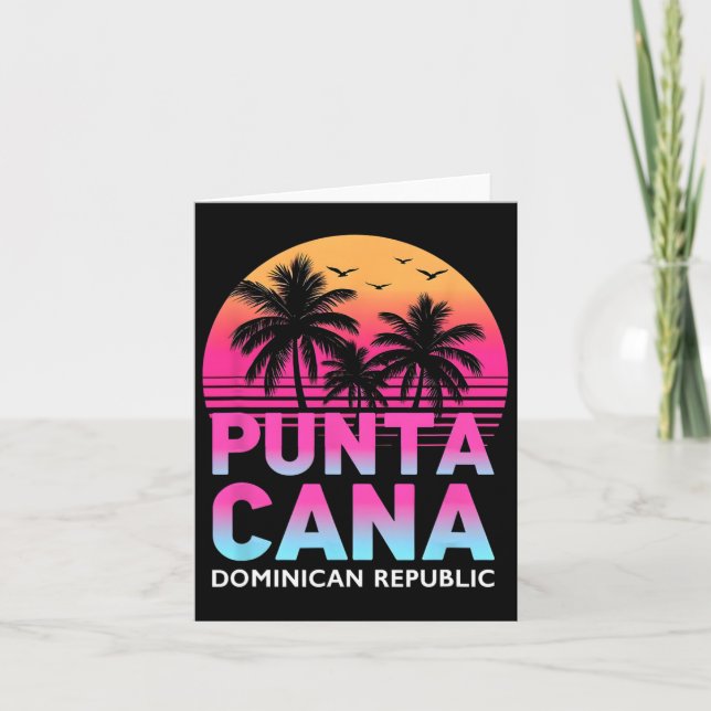 Carte Punta Cana République dominicaine Vacances à la pl (Devant)