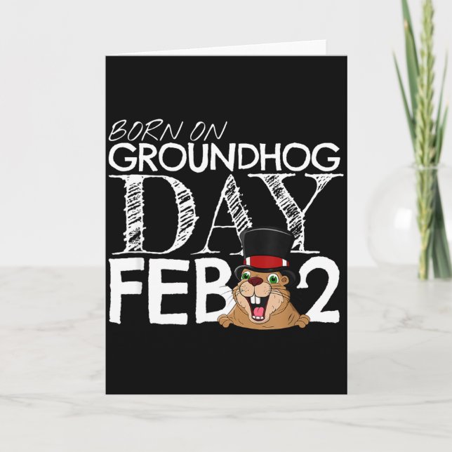Carte Punxsy Phils Groundhog Day February 2nd Boys Girls (Devant)